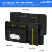 car sun visor organizer with tissue holder, view 7 - MRSLM