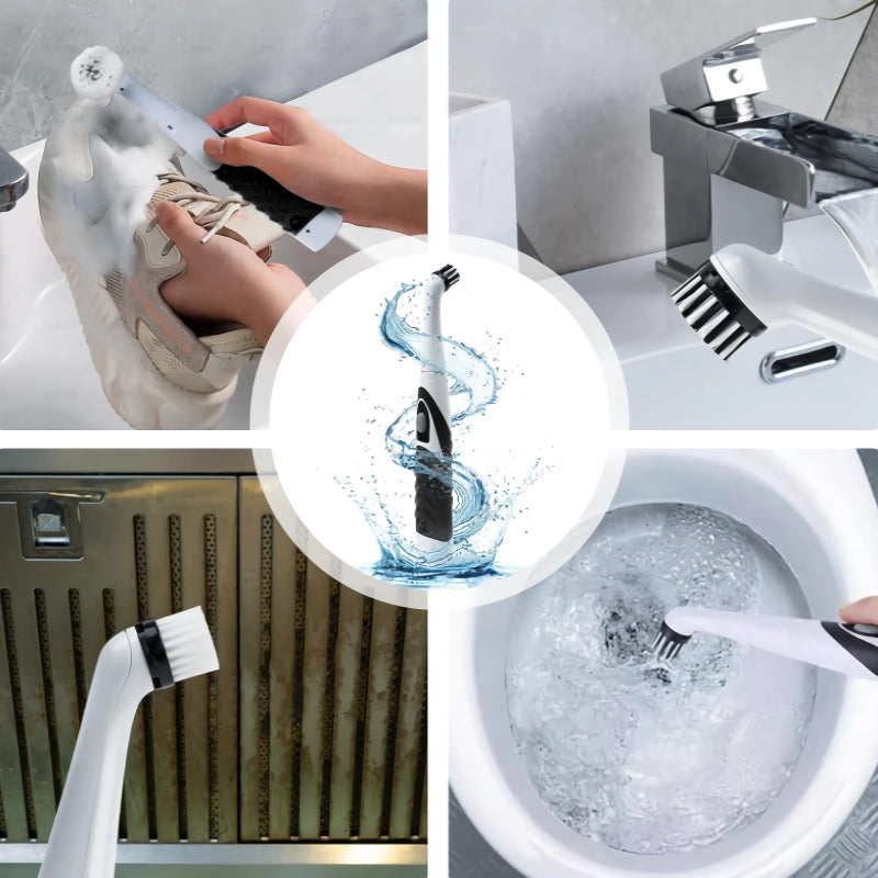multifunctional sonic scrubber cleaning tool, view 5 - MRSLM