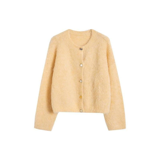 alpaca blend cardigan, view 3 - MRSLM