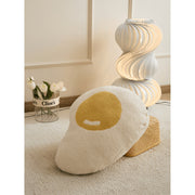 kawaii fried egg throw pillow, view 3 - MRSLM