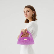 pearl beaded box tote, view 4 - MRSLM