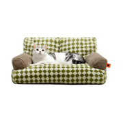 soft fluffy cat sofa bed, view 2 - MRSLM