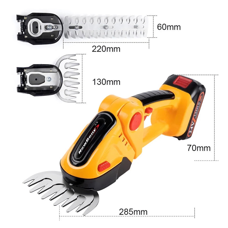 cordless electric hedge trimmer, view 12 - MRSLM