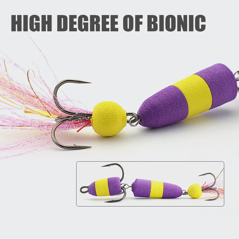 multicolor soft fishing lure, view 8 - MRSLM
