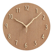 Creative mute wooden wall clock, view 3 - MRSLM