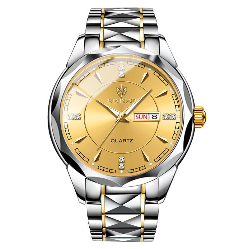 Steel calendar quartz watch, view 8 - MRSLM