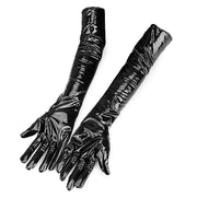 black leather performance gloves, view 5 - MRSLM