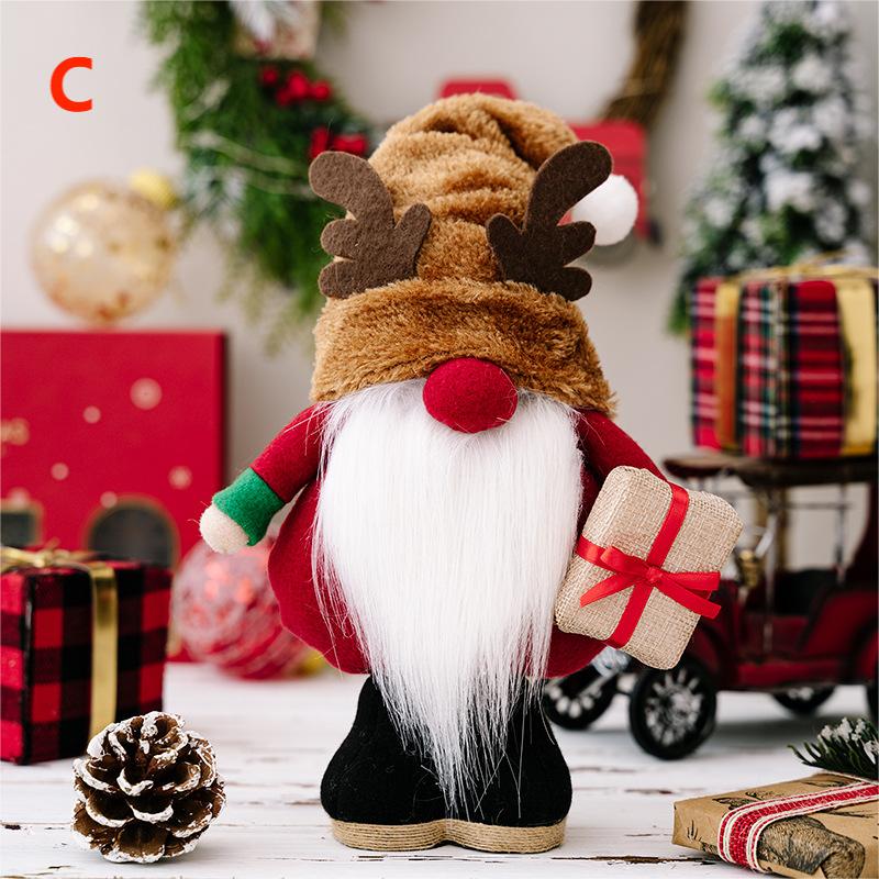 Plush Christmas gnome doll, view 6 - MRSLM