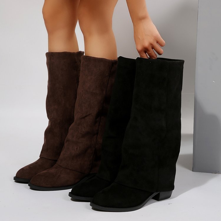Chunky heel cowboy boots, view 5 - MRSLM