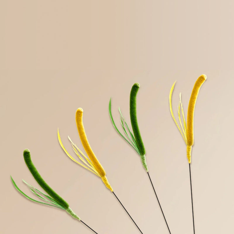 interactive feather teaser stick for cats and dogs, view 6 - MRSLM