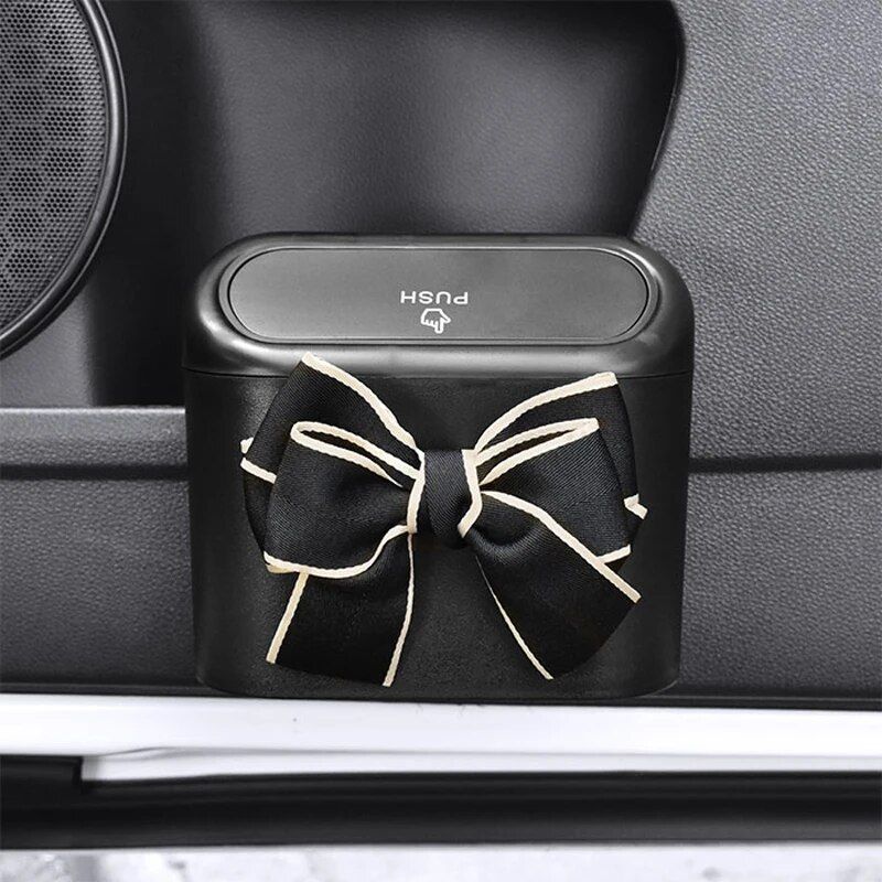 bowknot car hanging trash bin, view 6 - MRSLM