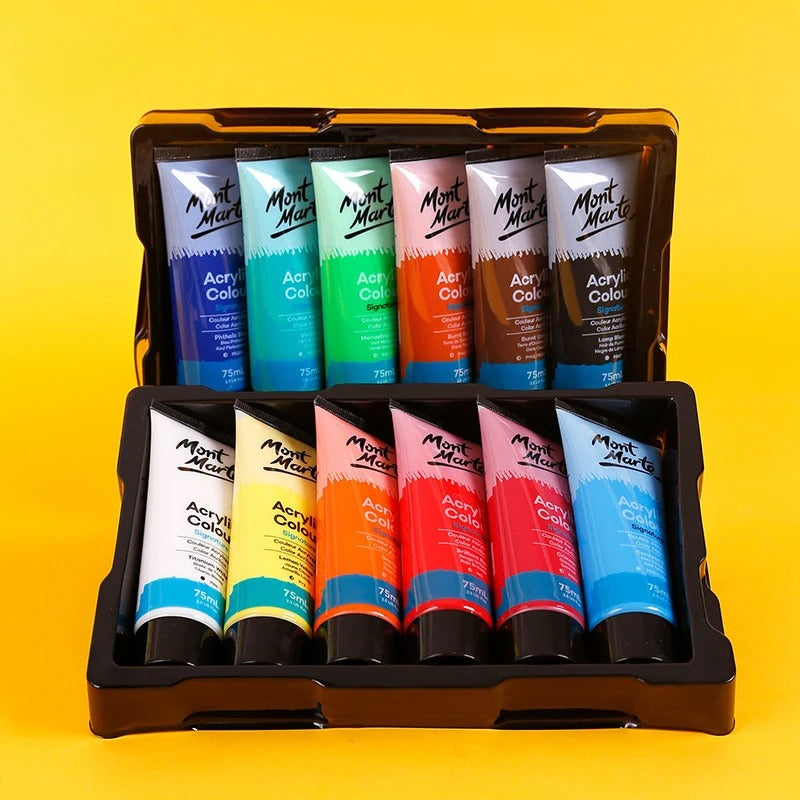 75ml waterproof acrylic paint set, view 9 - MRSLM