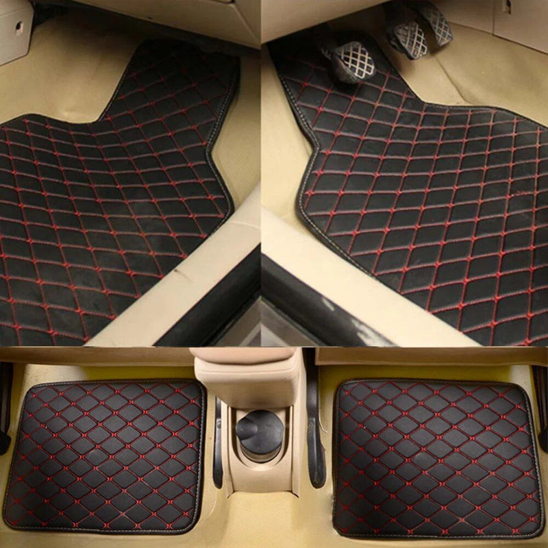 waterproof leather car floor mats, view 9 - MRSLM