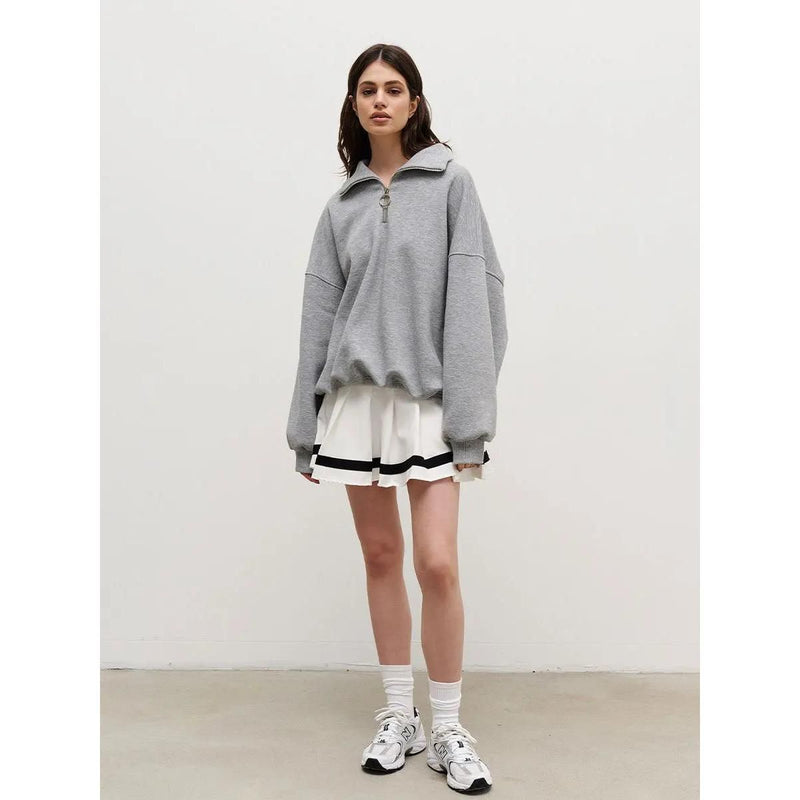 Women's oversized zip-up sweatshirt, view 6 - MRSLM