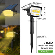 outdoor solar landscape spotlights, view 4 - MRSLM