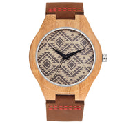 men's slim pattern dial quartz watch, view 3 - MRSLM