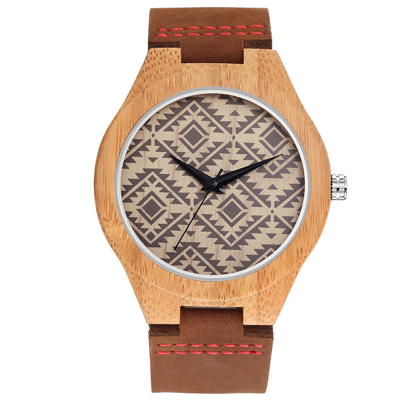 men's slim pattern dial quartz watch, view 3 - MRSLM