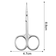 extra fine curved blade cuticle scissors, view 2 - MRSLM