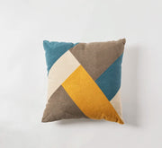 geometric embroidered cushion cover, view 2 - MRSLM
