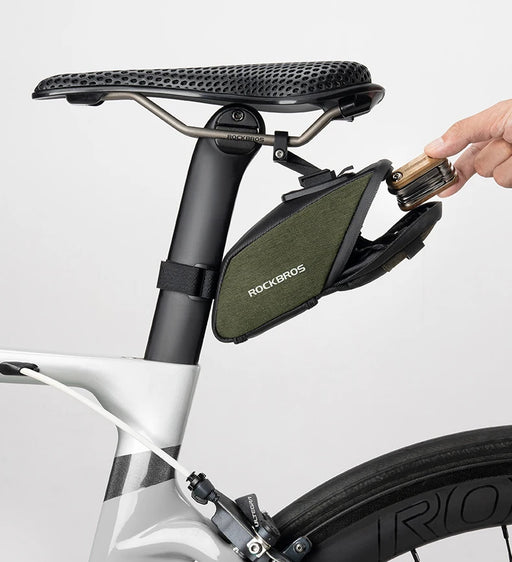 Compact waterproof bicycle saddle bag - MRSLM