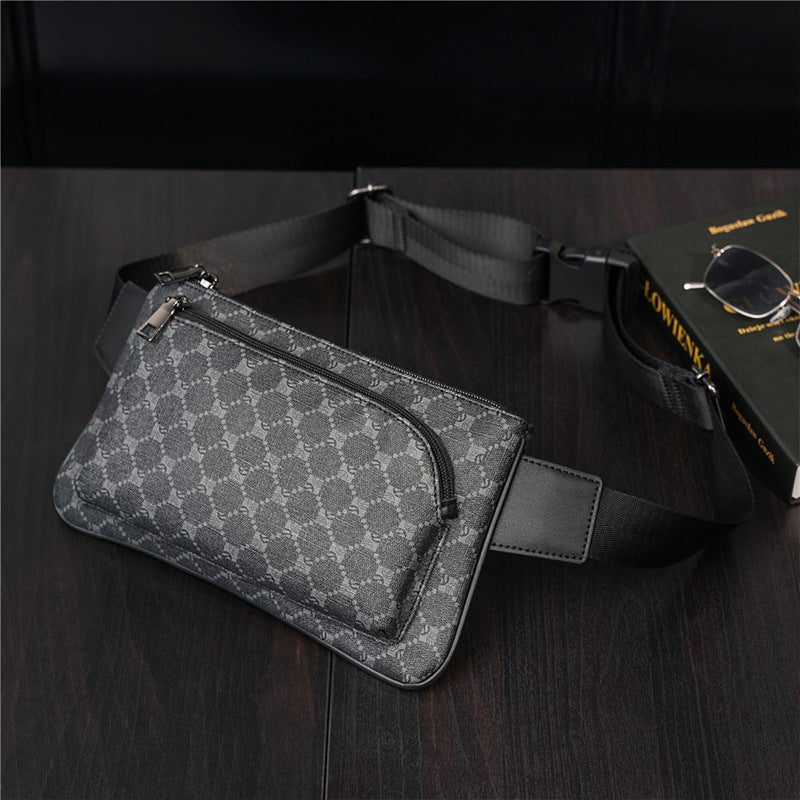 men's pu leather chest bag, view 10 - MRSLM