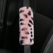leopard print seat belt shoulder pad, view 8 - MRSLM