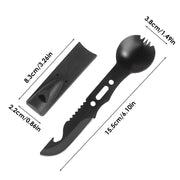 multifunctional camping spoon fork cutter, view 6 - MRSLM