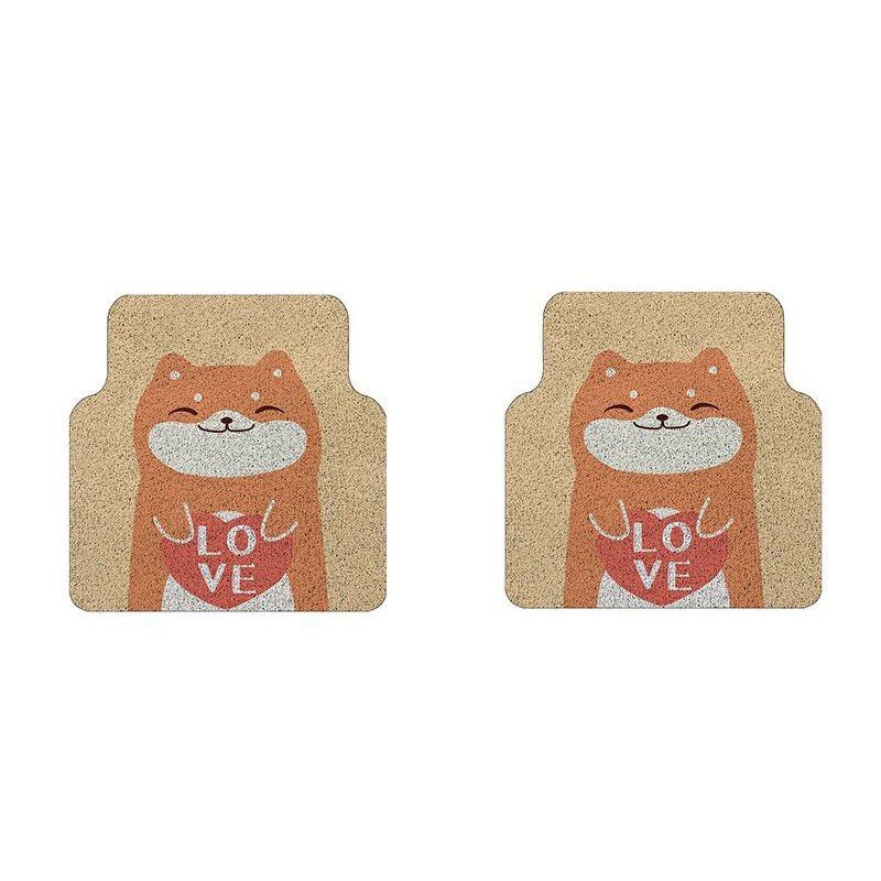 cartoon pattern waterproof car floor mats, view 12 - MRSLM