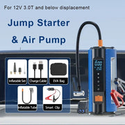portable tire inflator with jump starter option, view 3 - MRSLM