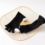 thin mulberry silk finger gloves, view 2 - MRSLM