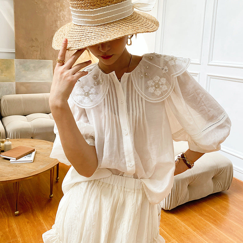 Women's Doll Collar Blouse