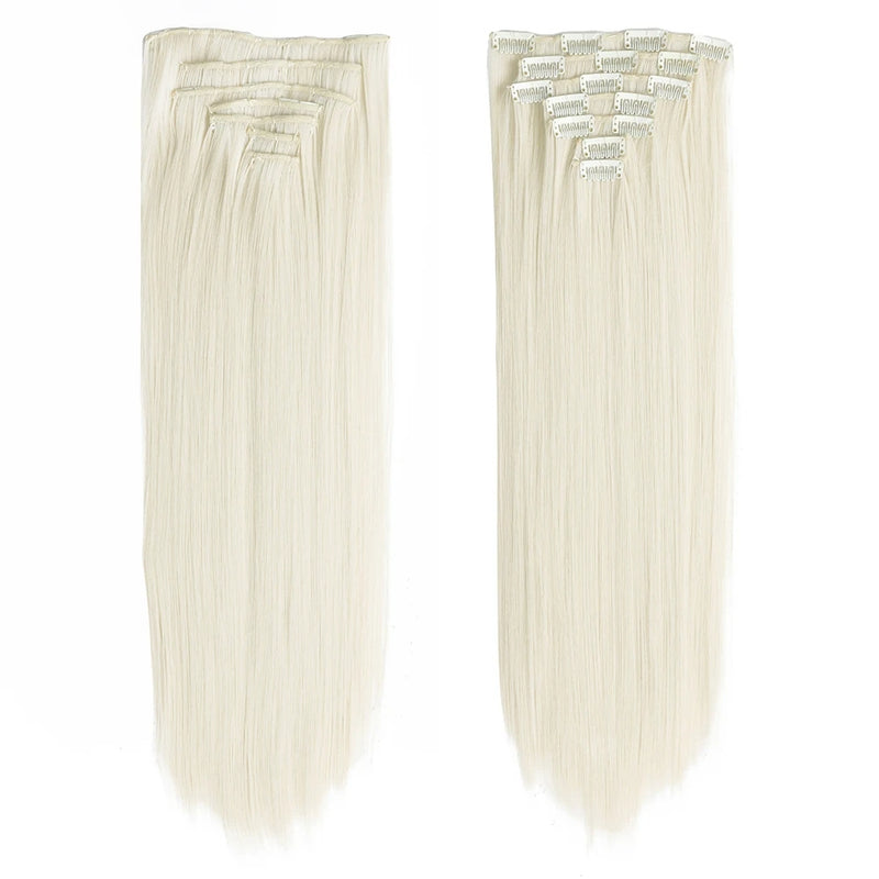 long wavy ombre clip-in hair extensions, view 11 - MRSLM