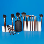 8-piece natural hair makeup brush set, view 4 - MRSLM