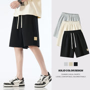 Men's casual cotton blend shorts, view 3 - MRSLM