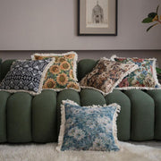 jacquard floral cushion cover, view 7 - MRSLM