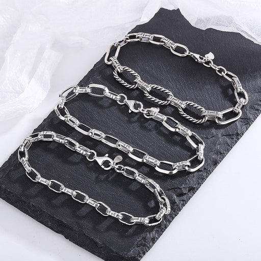 s925 silver great wall punk bracelet - MRSLM
