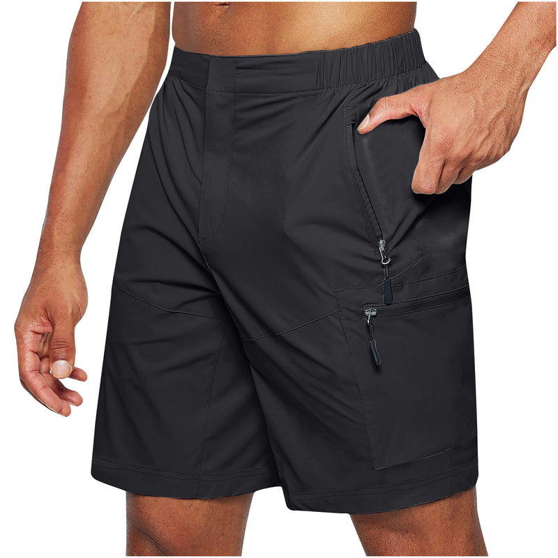 men's elastic waist summer shorts, view 4 - MRSLM