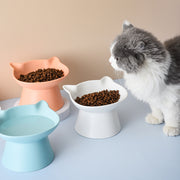 elevated ceramic cat bowl, view 8 - MRSLM