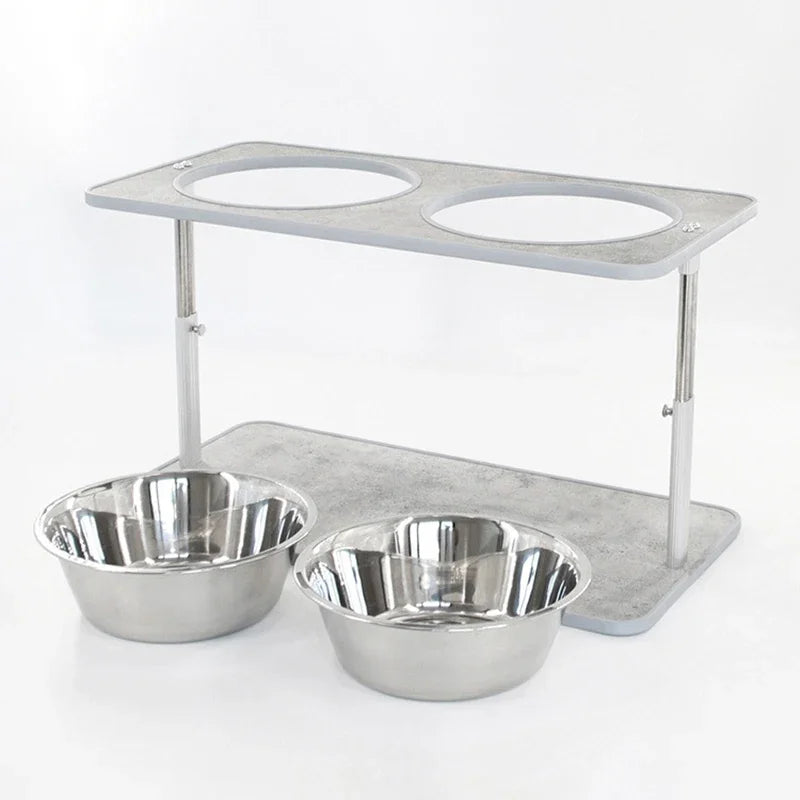 adjustable elevated dog feeder, view 6 - MRSLM
