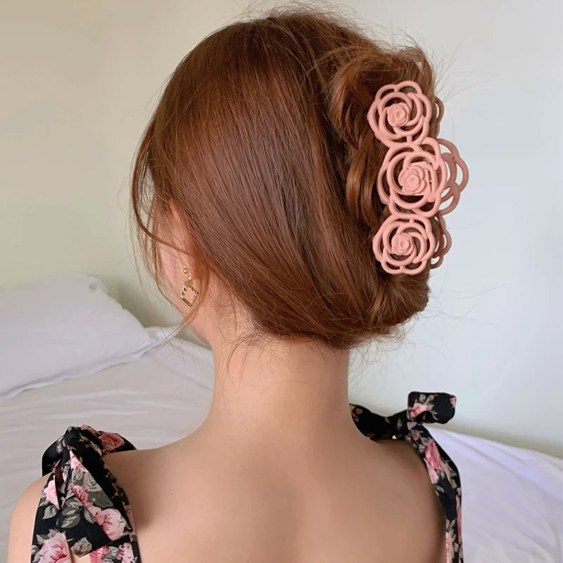 elegant rose hair claw, view 10 - MRSLM