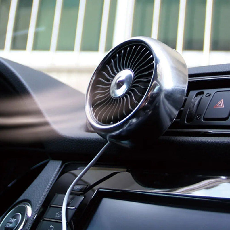USB car vent fan, view 4 - MRSLM