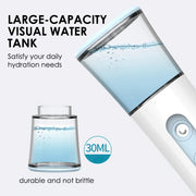 portable nano mist facial steamer with skin tester, view 6 - MRSLM
