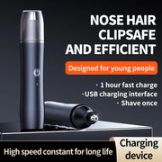 rechargeable electric nose and ear hair trimmer, view 3 - MRSLM