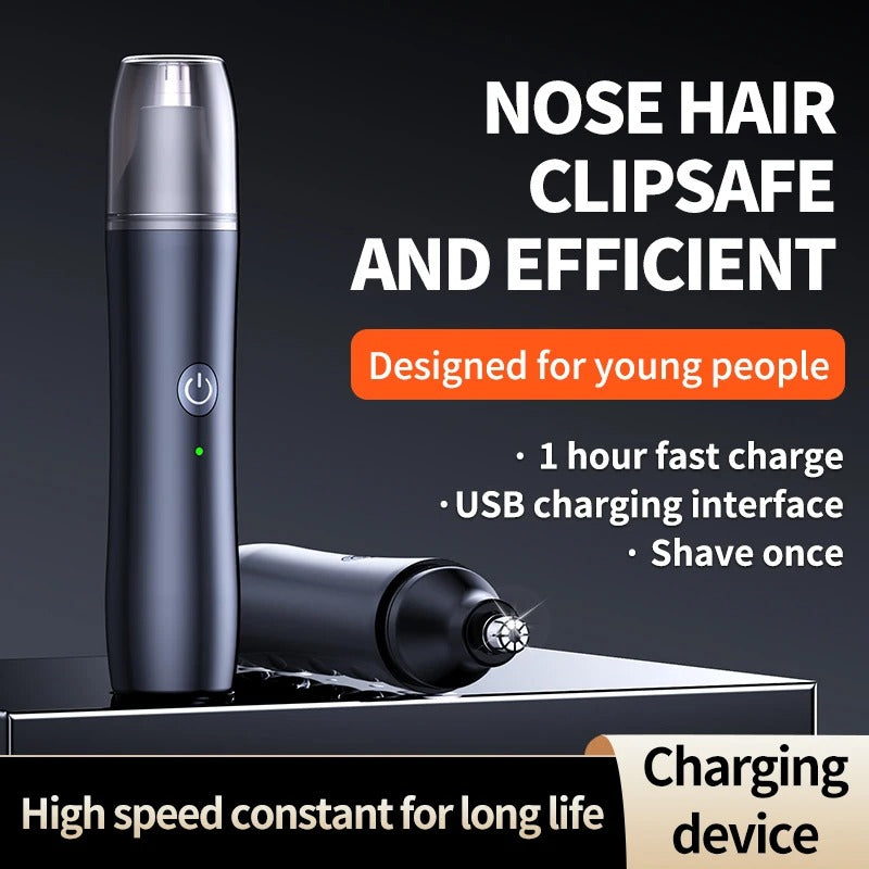 rechargeable electric nose and ear hair trimmer, view 3 - MRSLM