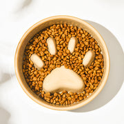 slow feed ceramic pet bowl, view 9 - MRSLM