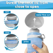 portable dog water bottle, view 7 - MRSLM
