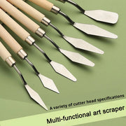 7-piece stainless steel painting knife set, view 8 - MRSLM