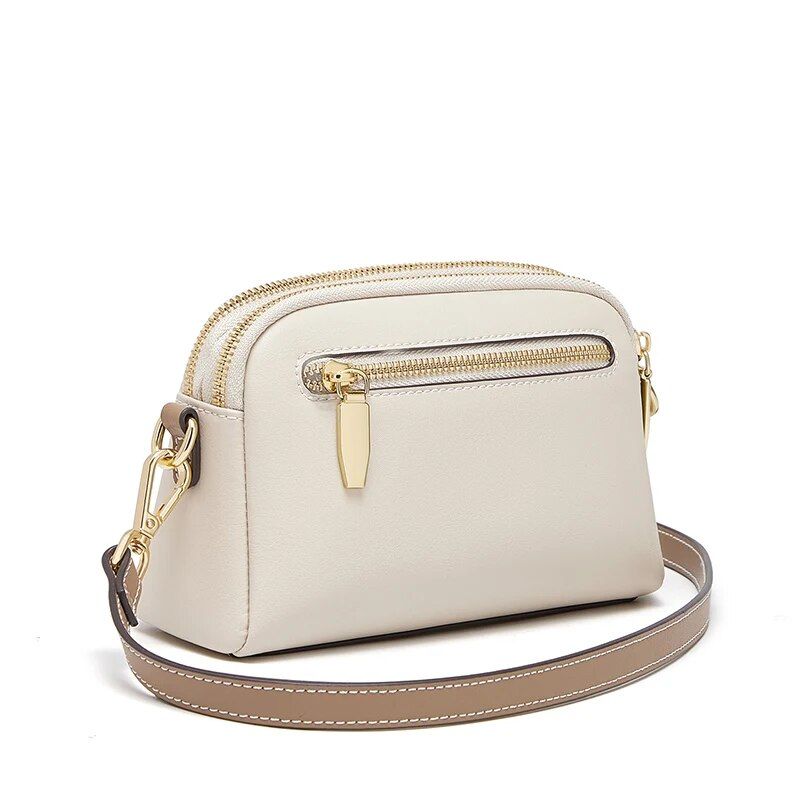 Leather crossbody and shoulder satchel, view 10 - MRSLM