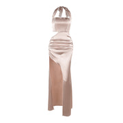 Halter cut-out formal dress, view 5 - MRSLM