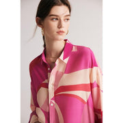 silk crepe de chine blouse, view 5 - MRSLM